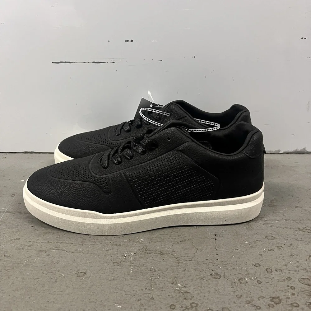 Perry Ellis Black/White Portfolio Court Sport‎ II Ultra Foam Shoes Mens Sz 8.5